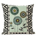 Axyaa Geometric Cushion Cover 45x45cm Linen Abstract Design Pillow