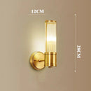 Axyaa Copper Crystal LED Wall Lamp - Luxurious Modern Decor Frame