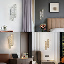 Axyaa Crystal Wall Lamp Modern Living Bedroom Sconce Fixture Lumina