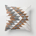 Axyaa Wood Background Mable Tribal Print Cushion Cover - Home Sofa Decor