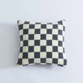 Axyaa Multicolor Checkerboard Lamb Fleece Cushion Cover 45X45