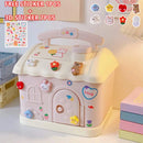 Axyaa Cute Piggy Bank: Big Size Money Box with 3D Sticker - Ideal Savings Gift for Kids & Adults