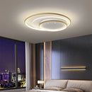 Axyaa Modern Round Ceiling Light - Dimmable LED, Black/White, Nordic Design
