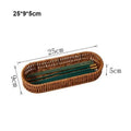 Axyaa Rattan Wicker Serving Baskets Set - 10 Styles for Bread, Fruit, Vegetables