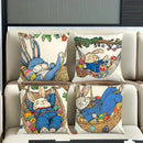 Axyaa Modern Rabbit Lazy Style Pillowcase, Short Plush, Polyester, Cartoon Anime Theme