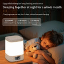 Axyaa LED Table Lamp Clock Dimmable Night Light Remote Touch Display