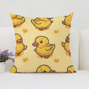 Axyaa Cute Duck Pillowcase 45x45 for Living Room & Bed Pillows