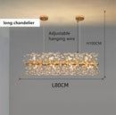 Axyaa Sunflower Crystal Chandelier LED Pendant Lighting for Living Room Kitchen Island
