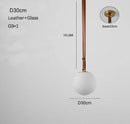 Axyaa Glass Ball Pendant Light for Bedroom, Study, and Dining Room