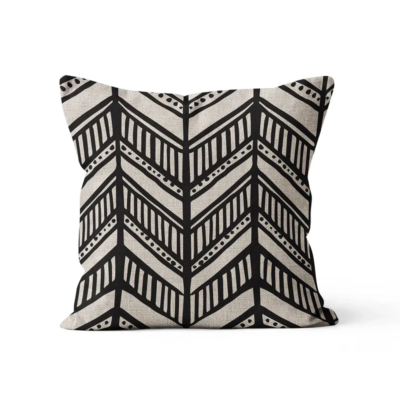 Axyaa Boho Ethnic Pillow Case 45x45cm Abstract Sofa Cover
