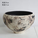 Axyaa Handcrafted Ceramic Vase: Wabi-Sabi Modern Art Sculpture for Flower Arrangement
