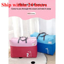 Axyaa Kindergarten Quilt 3-Piece Set in Pink and Blue with Oxford Rope Tote Bag