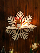 Axyaa Snowflake Storage Rack Wall Shelf for Christmas Decoration