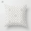 Axyaa Grey Family Pillowcase Square Cushion Cover for Home Office