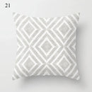 Axyaa Grey Family Pillowcase Square Cushion Cover for Home Office