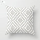 Axyaa Grey Family Pillowcase Square Office Cushion Cover