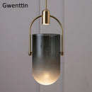 Axyaa Glass Pendant LED Lamp: Modern Luxury Hanging Lights for Home Décor