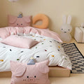 Axyaa Luxe Cotton King Bedding Set with Embroidery - Soft & Skin-Friendly