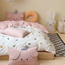 Axyaa Luxe Cotton King Bedding Set with Embroidery - Soft & Skin-Friendly