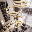 Axyaa Modern Light Luxury Staircase Pendant Lights Living Room Indoor Lighting