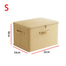 Storage Box with Lid by Axyaa: Foldable Organizer Bag for Closet Quilts & Clothes