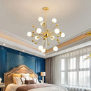 Axyaa Nordic Dandelion Pendant Light, Gold Plated Iron, Creative Living Room Lighting