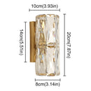 Axyaa Crystal LED Wall Light Staircase - Luxury Indoor Lighting Sconce