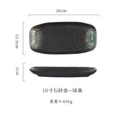 Axyaa Ceramic Sushi & Fish Plate Set - Japanese Style, Commercial Grade Tableware