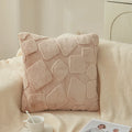 Axyaa Plush Pillowcase Cojines Solid Color Cushion Covers 45x45cm