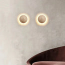 Axyaa Travertine Limestone Wall Light - Natural Yellow Cave Stone LED Indoor Lighting