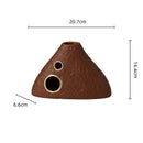 Axyaa Geometric Triangle Ceramic Flower Vase - Artistic Home Decoration Accessory