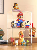 Axyaa Acrylic Action Figure Display Cabinet : Large Capacity, Dustproof, Transparent Storage Rack