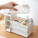 Axyaa Desk Organizer with Drawer - Large Capacity Stationery Storage Box