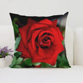 Axyaa Roses Flowers Pillow Cover, 45x45, Living Room Cushions, Aesthetic Decor