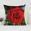 Axyaa Roses Flowers Pillow Cover, 45x45, Living Room Cushions, Aesthetic Decor