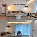 Axyaa Aluminum Pendant Light 35/48/60cm Black White Round Lamp E27
