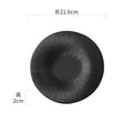 Axyaa Frosted Striped Ceramic Shallow Plate - Creative Tableware for Molecular Cooking