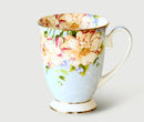 Axyaa Floral Bone  Coffee Mug - Vintage Tea Ceremony Tea Cup