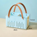 Axyaa Foldable Waterproof Bath Basket: Large Capacity Toiletry Storage