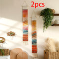 Axyaa Mountain Sunrise Sunset Macrame Tapestry Wall Hanging Boho Room Decor