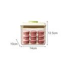 Axyaa Food Storage Box: One-Button Press, Large Capacity, Transparent Container
