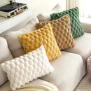 Axyaa Red Pineapple Grid Turtle Pattern Plush Pillowcase for Home Decor