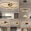 Axyaa Modern Acrylic Circle Chandelier Pendant Lights for Indoor Lighting Decor
