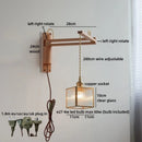 Axyaa Wabi Sabi LED Wall Light Mirror Bathroom Lamp Glass Wood Modern Nordic