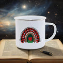 Axyaa Enamel Cup: Cute & Funny Original Anime Mug for Tea, Coffee, Beer & Travel