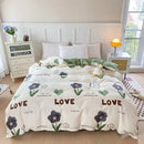 Axyaa Striped Cotton Duvet Cover for Queen/King Size Double Bed - Single Bed Kids Cover
