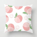Peachy Pink Pattern Cushion Cover 45X45CM for Sofa Decor by Axyaa