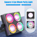 Axyaa Wash Lights 4x12W RGBW LED Par Lights for DJ Disco Party Event
