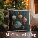 Axyaa Christmas Reindeer & Ornament Pillow Covers for Home Decor