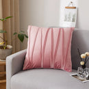 Axyaa Plush Velvet Striped Cushion Cover for Stylish Home Decor